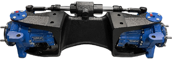 美国工程机械展波克兰轮边驱动方案